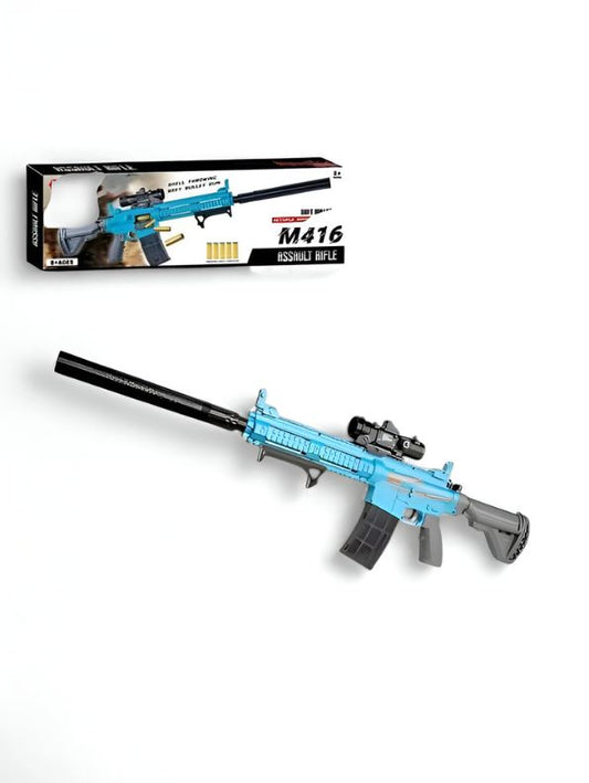 MaxBlaster M416 Toy Gun for Kids – Soft Bullet Shooting Gun with Realistic Design | Safe & Fun Outdoor Play LMI15064.