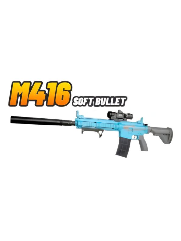 MaxBlaster M416 Toy Gun for Kids – Soft Bullet Shooting Gun with Realistic Design | Safe & Fun Outdoor Play LMI15064.