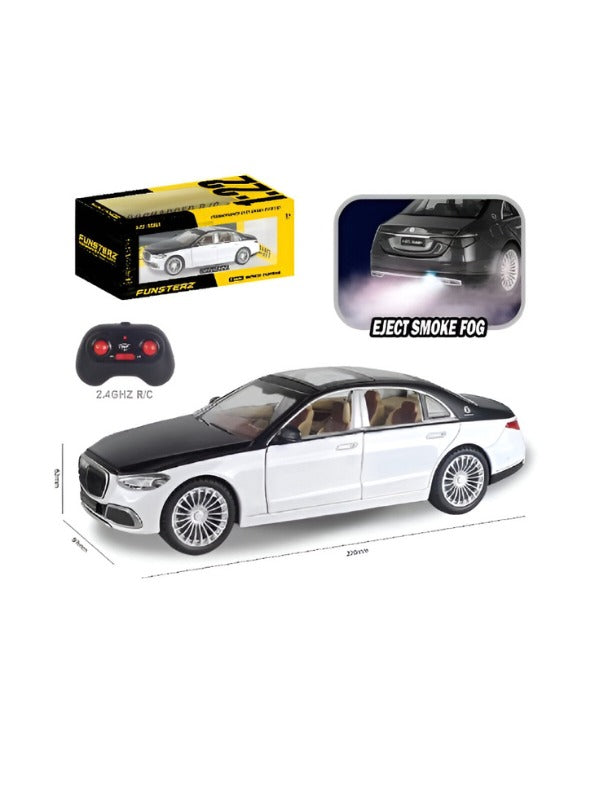 White - Maybach S600 Remote Control Car – Spray, Light & Sound Features TV5802.