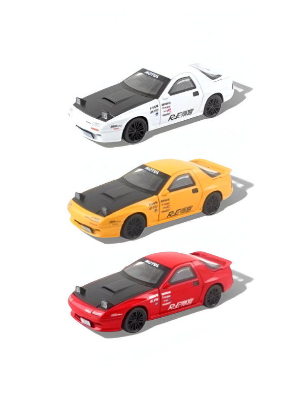 Mazda RX-7 Alloy Diecast Model Car 1:32 Scale Collectible Toy Vehicle Yellow LMI15612.