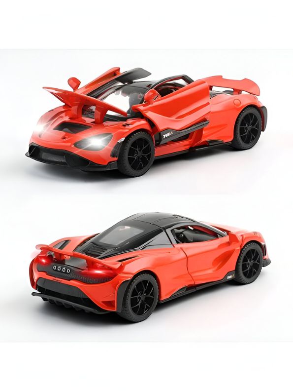 Orange - McLaren 765LT Diecast Model Car – Premium 1:18 Scale Collectible for Car Enthusiasts Scale 1:32.