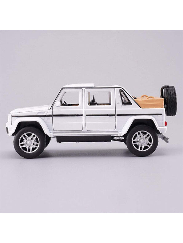 Mercedes-Benz Model Metal Diecast Car Scate White 1:22 (MD-N-24)