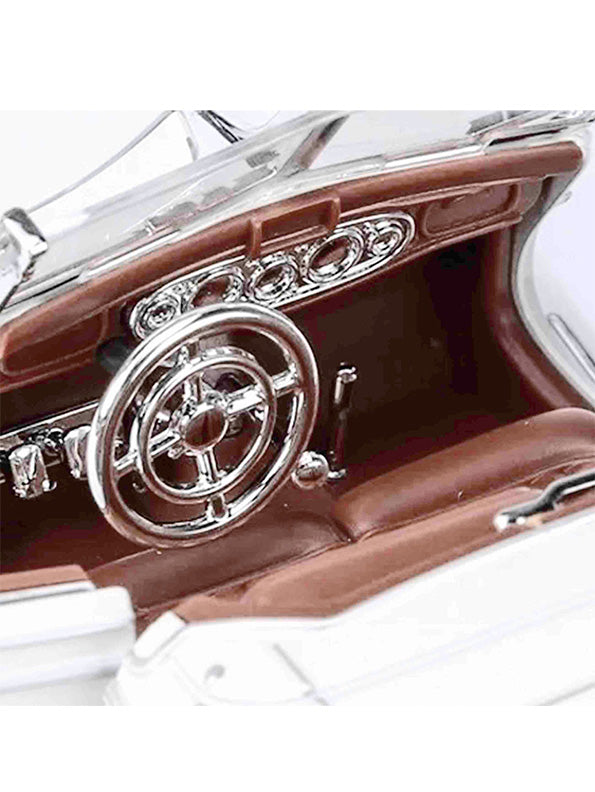 Mercedes Benz 500K Model 1:24 Scale Diecast Car - White Metal Collectible | NX-N-24 - Toyloft