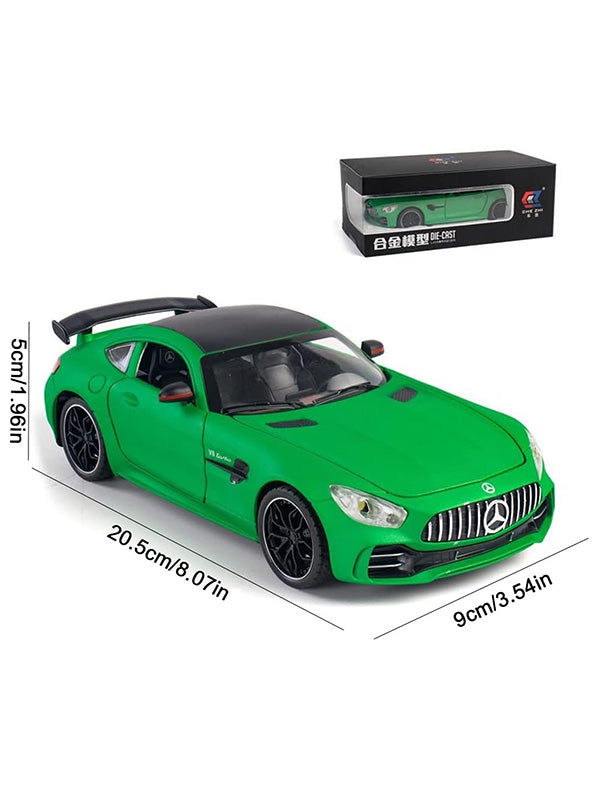 Mercedes Benz AMG GT Road Race Metal Model Diecast Car - Green - TV-S-24 - Toyloft