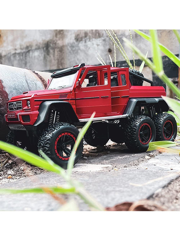 Mercedes Benz G63 6x6 Metal Model Diecast Car - Red Scale 1:22 (T-M-15) - Toyloft