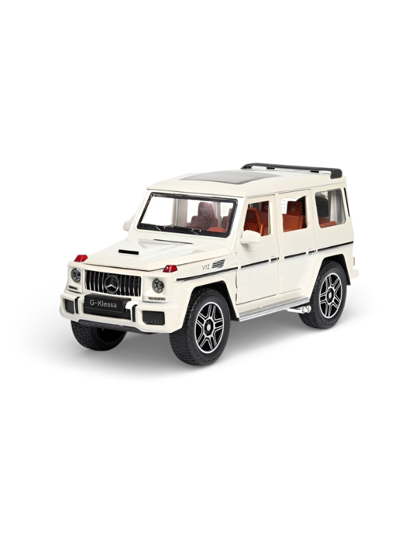 Mercedes Benz G63 Metal Model Diecast Big Car - White Scale 1:24 LMI13845.