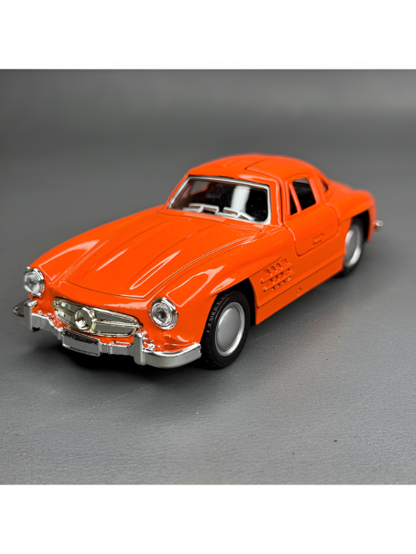 Orange - Mercedes Benz 300 SL Gullwing Metal Diecast Car Scale 1:36 TV5955.