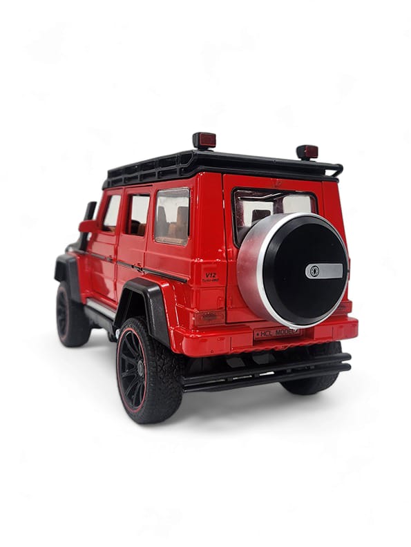 Mercedes G500 Metal Model Diecast Car - Red Scale 1:22 (T-M-16) - Toyloft