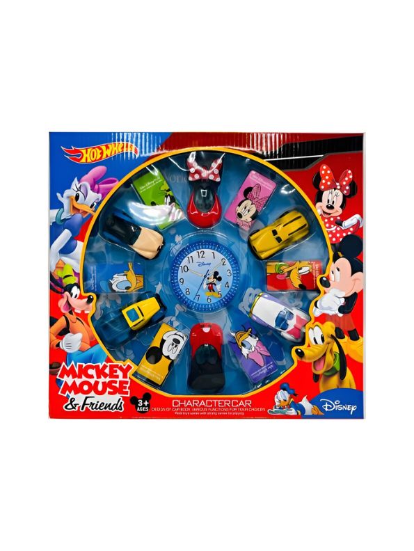 Mickey Mouse Theme 6-Pack Cars Set – Fun Die-Cast Toy Vehicles for Kids.