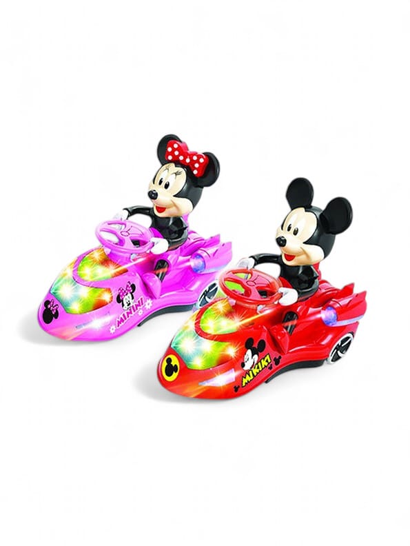 Mickey Mouse Twist Car Toy For Kids - Red (MS-S-24) - Toyloft