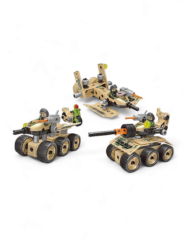 Military 3 In 1 Tank Set 91 Pcs (L-J-9) - Toyloft