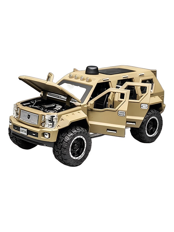 Military Metal Diecast Car - Green - Large Size (L3-148) - Toyloft