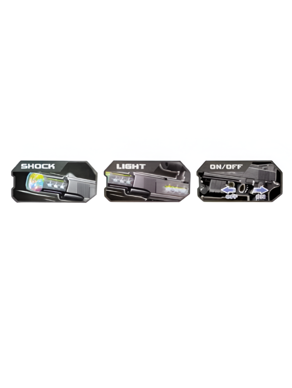 Military Style Toy Gun with Flashlight, Scope & LED Sound Effects TV5557.