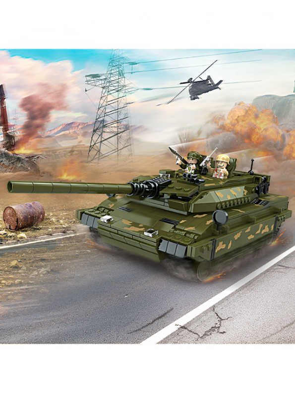 Military Tank Building Blocks Set - 784 PCS Army Toy with Soldier Minifigures | STEM Construction Toy for Kids & Creative Play TV5107.