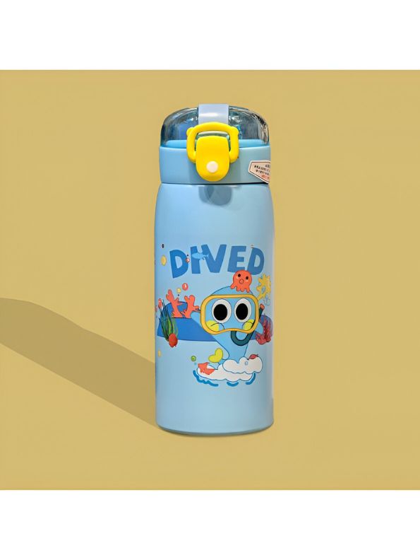 Milo 500ml Stainless Steel Kids Water Bottle – Cute Print, Leak-Proof & BPA-Free NOV11551.