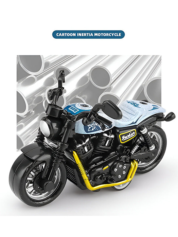 Mini Harley Motorcycle Diecast Bike - Blue Collectible Model for Kids & Adults | NX-O-24 - Toyloft