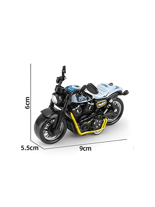Mini Harley Motorcycle Diecast Bike - Blue Collectible Model for Kids & Adults | NX-O-24 - Toyloft