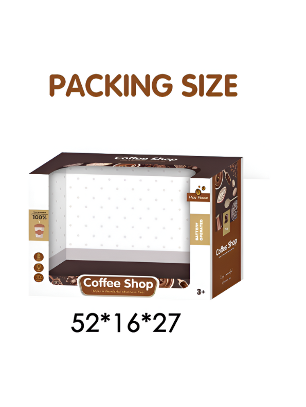 Mini Pizza Shop Play Set – Pretend Pizza Oven, Coffee Maker & Cash Register Toy Kitchen for Kids LMI15728.