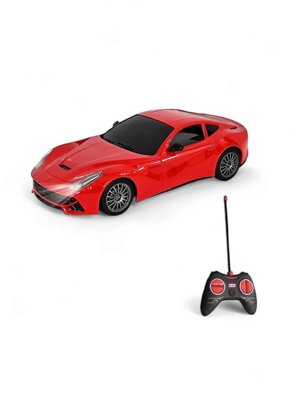 Mini Racing 4 Channel Radio Control Remote Control Car - Red (L-43) - Toyloft