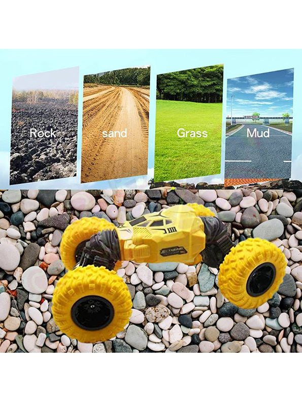 Moka Monster Remote Control Stunt Car - Yellow (L12-52) - Toyloft