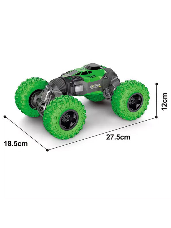 Moka Monster Remote Control Stunt Car - Green (L12-52) - Toyloft