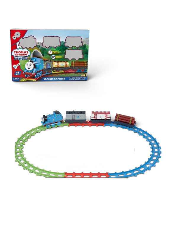 Motorized Toy Train Playset with Interchangeable Tracks and Cargo Wagons – Perfect Gift for Preschoolers LMI13860