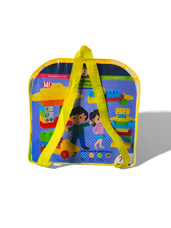 Multicolor 76-Piece Building Blocks with Bag | Educational Toy for Kids’ Learning & Creativity LMI7513.