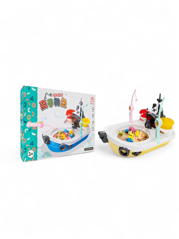 Multifunction Fishing Boat Toy for Kids - Yellow | Interactive Play - Model NX-N-24