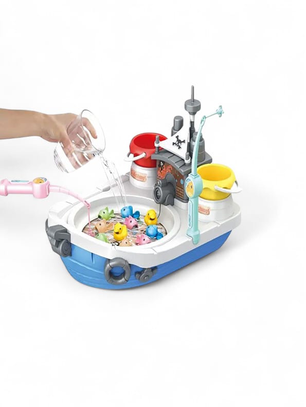 Multifunction Fishing Boat Toy for Kids - Blue | Interactive Play - Model NX-N-24