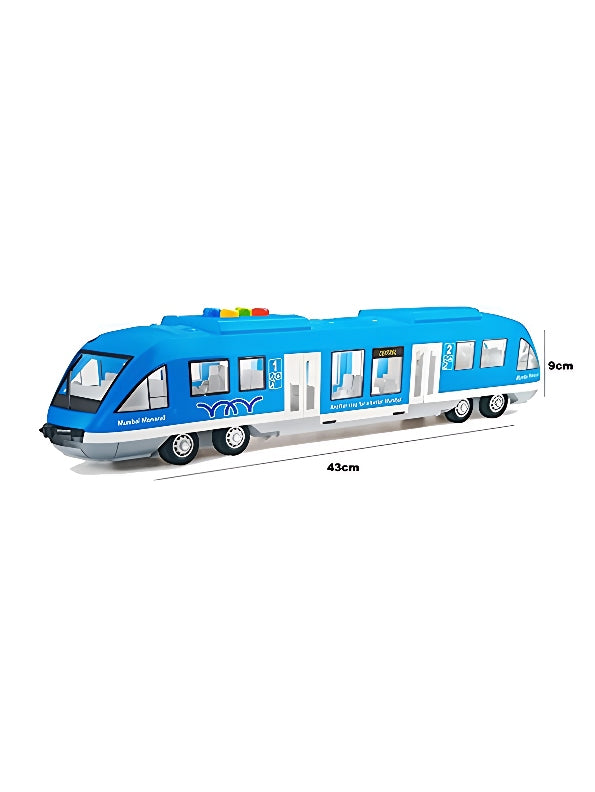 Mumbai Monorail Train Toy For Kids - Blue (MS-M-28) - Toyloft