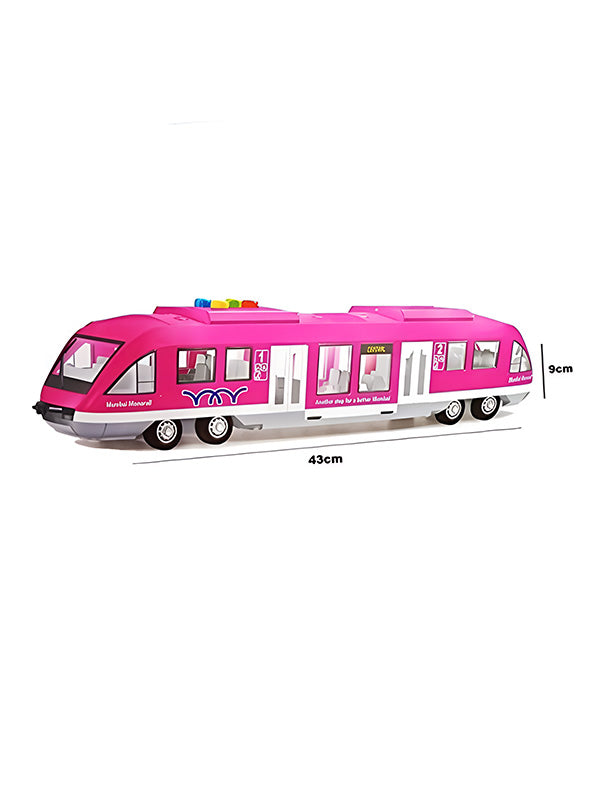 Mumbai Monorail Train Toy For Kids - Pink (MS-M-28) - Toyloft