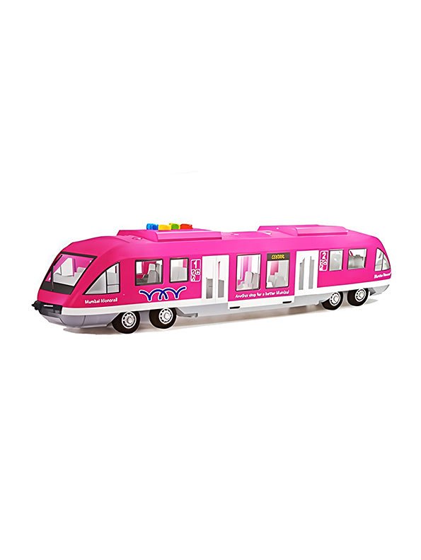Mumbai Monorail Train Toy For Kids - Pink (MS-M-28) - Toyloft