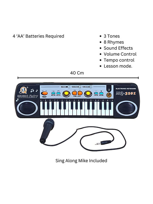 Music Fairy Electronic Keyboard MQ - 3201 For Kids - Toyloft