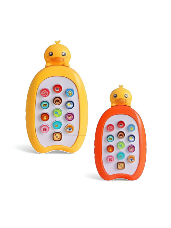 Musical Duck Baby Phone Toy | Infant Learning & Educational Sounds Game for Toddlers Yellow - NX15695.