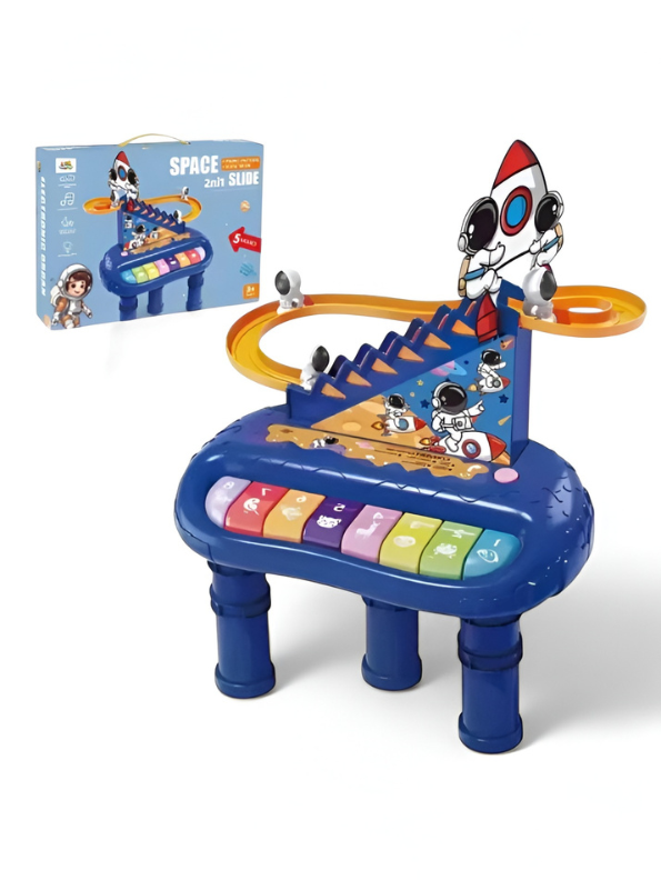 Musical Space Piano Toy with Climbing Car Feature TV4756.