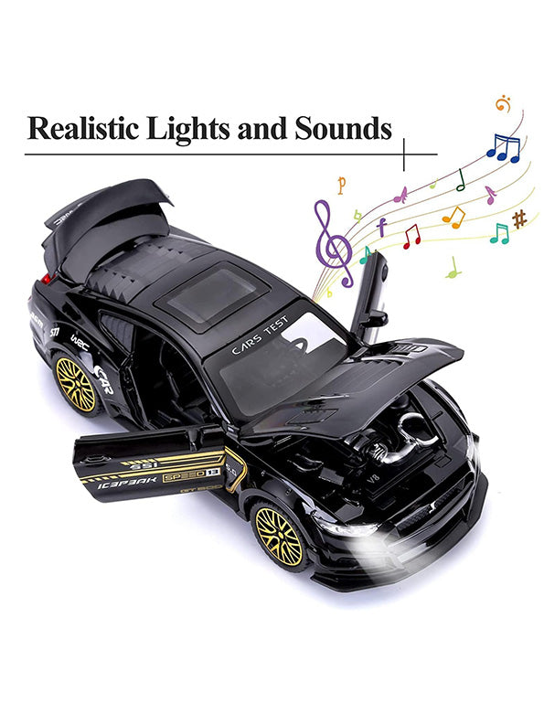 Mustang GT500 Metal Model Diecast Car - Black Scale 1:32 (T-M-15) - Toyloft