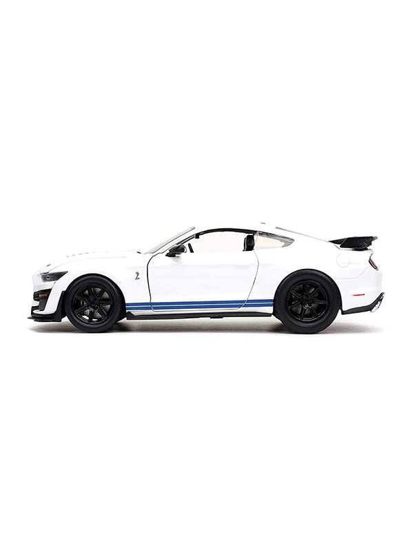 Mustang Shelby GT 500 Metal Model Diecast Car - White Scale 1:32 (T-M-15) - Toyloft