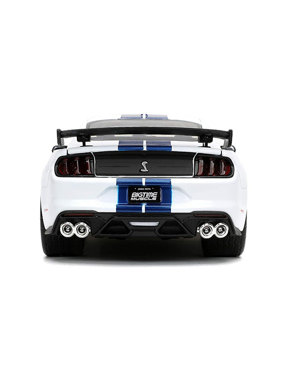 Mustang Shelby GT 500 Metal Model Diecast Car - White Scale 1:32 (T-M-15) - Toyloft