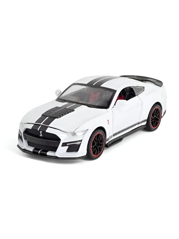 Mustang Shelby GT500 – Diecast Metal Model Car Pull Back Action Toy Collectible – With Acrylic Display Box.