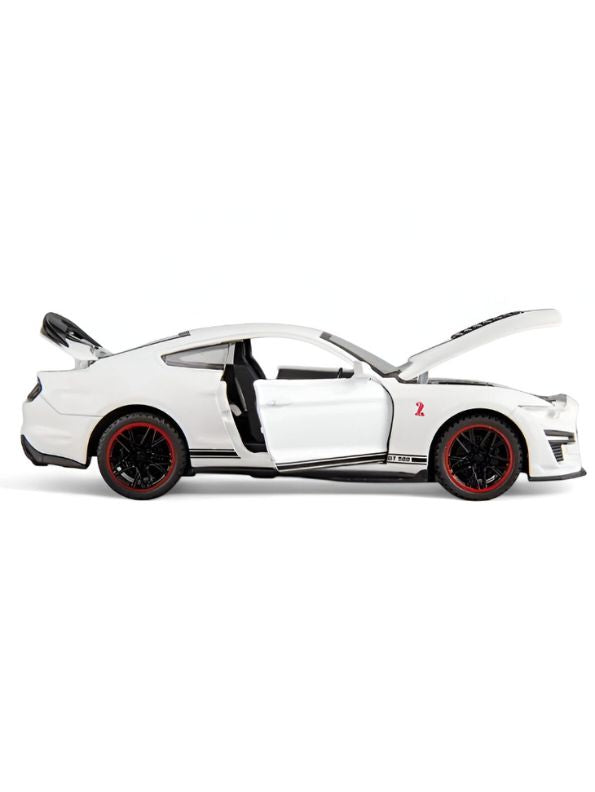 Mustang Shelby GT500 – Diecast Metal Model Car Pull Back Action Toy Collectible – With Acrylic Display Box.