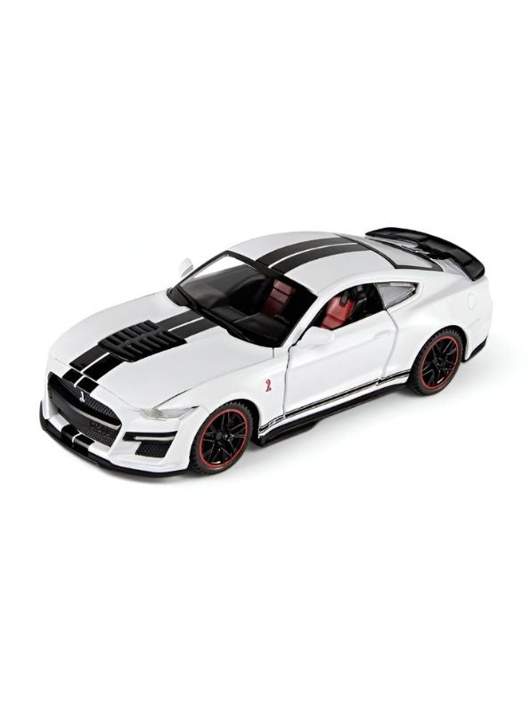 Mustang Shelby GT500 – Diecast Metal Model Car Pull Back Action Toy Collectible – With Acrylic Display Box.