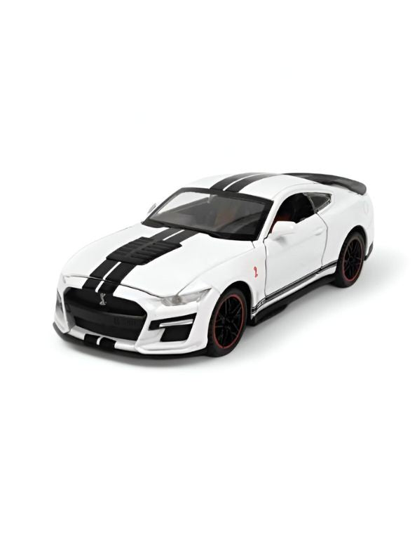 Mustang Shelby GT500 – Diecast Metal Model Car Pull Back Action Toy Collectible – With Acrylic Display Box.