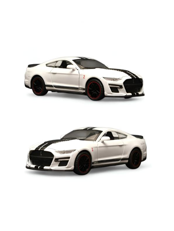 Mustang Shelby GT500 – Diecast Metal Model Car Pull Back Action Toy Collectible – With Acrylic Display Box.