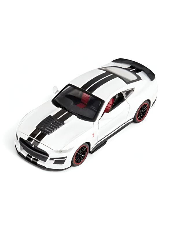 Mustang Shelby GT500 – Diecast Metal Model Car Pull Back Action Toy Collectible – With Acrylic Display Box.