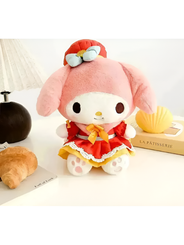 My Melody 30cm Red Lolita Plush Doll – Kawaii Princess Dress Stuffed Animal ST15977.