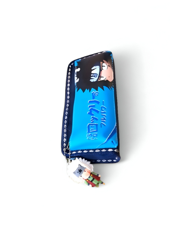 Blue - Naruto Anime Pencil Pouch | Kakashi, Naruto & Sasuke Themed Pen Case | Japanese Manga Stationery Organizer Gift NOVHBC-188990.
