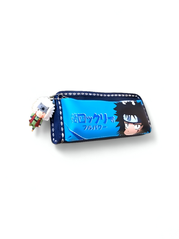 Naruto Anime Pencil Pouch | Kakashi, Naruto & Sasuke Themed Pen Case | Japanese Manga Stationery Organizer Gift NOVHBC-188990.