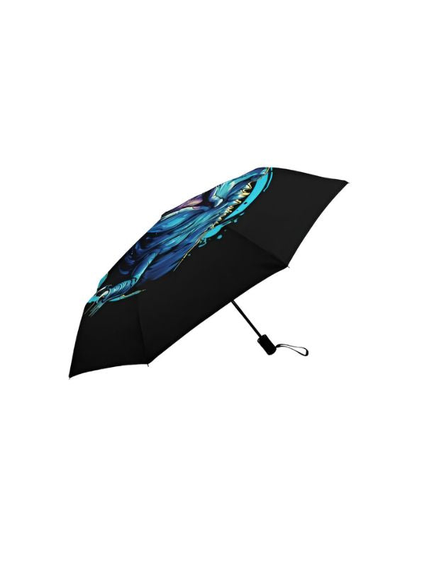 NeoRex – 50cm Dinosaur Print Umbrella with Neon Lightning Design | Fun & Colorful Kids Umbrella NOV9931.