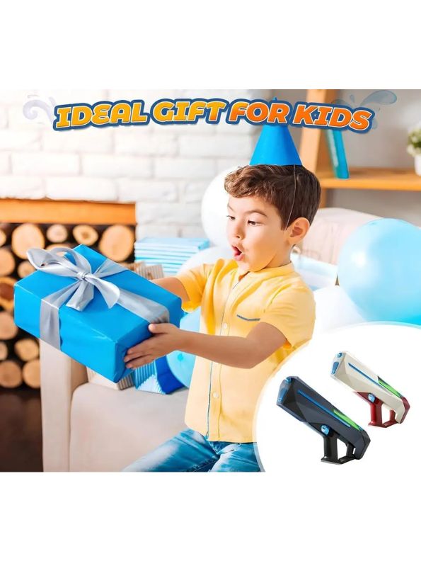 Pearl White - Cybergun NeonSoak - Electric Water Gun Pichkari – High-Power LED Glow Spray, Waterproof, Large Tank, 500mAh Battery – Best Holi Blaster for Kids & Adults LMI14369