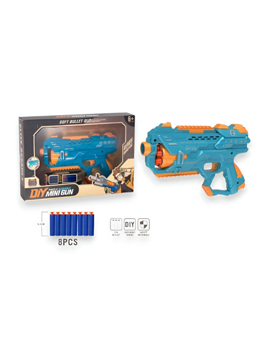 Nerf Style Toy Gun – Soft Bullet Blaster Toy for Kids | Safe Outdoor Shooting Game LMI15341.